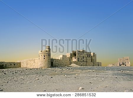 Sabaean Wall On Diga Ruins At Marib, Yemen, Arabian Peninsula