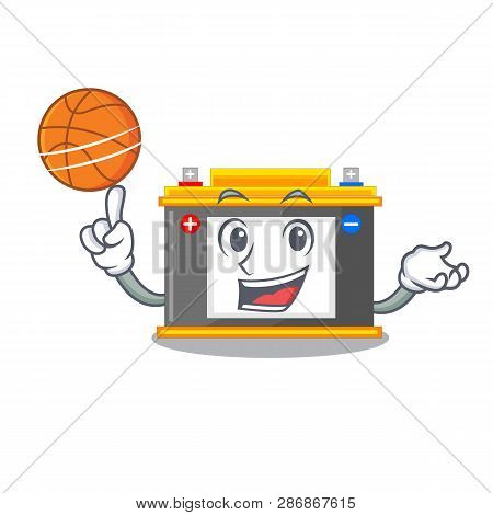 With Basketball Accomulator In The A Character Shape