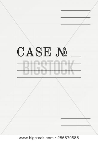 Binder For Documents Archive. Paper Case Folder Cover.