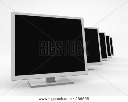 Pět monitorů