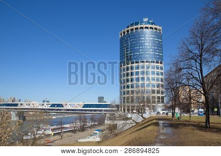 Moscow, Russia - April 9, 2018: Moscow International Business Center 