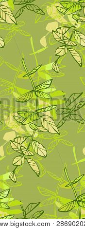 Floral Seamless Pattern. Hand Drawn Illustration. Fullsize Raster Atrwork.