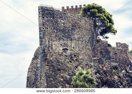 Acicastello - Ancient Norman Castle In Acitrezza, Catania, Sicily, Italy