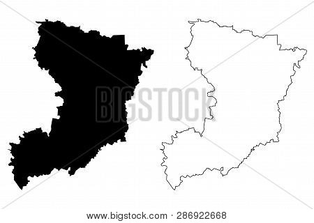 Rivne Oblast (administrative Divisions Of Ukraine, Oblasts Of Ukraine) Map Vector Illustration, Scri