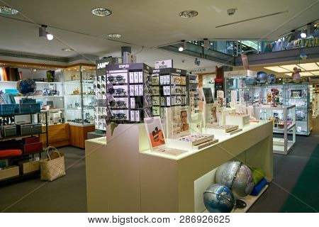 DUSSELDORF, GERMANY - CIRCA SEPTEMBER, 2018: interior shot of Franzen store in Dusseldorf.