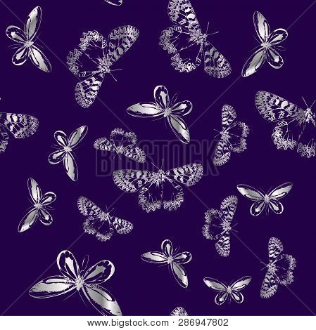Elegant Modern Vector Seamless Pattern Background Wallpaper With Decorative Vintage Stylish White Si
