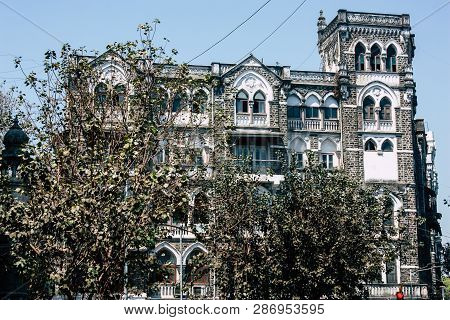 Mumbai India March 1, 2019 View Of A Building  Located At Colaba District In Mumbai In The Afternoon