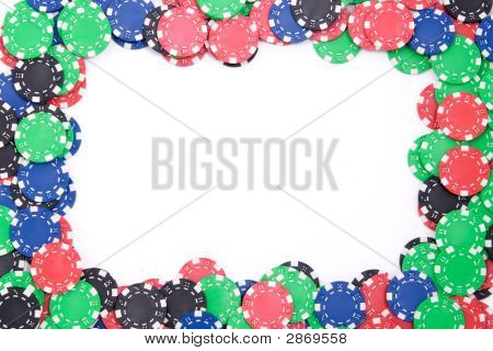 Poker žetony rámec