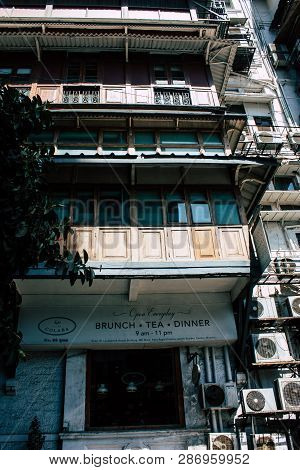 Mumbai India March 1, 2019 View Of A Building  Located At Colaba District In Mumbai In The Afternoon