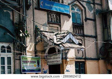 Mumbai India March 1, 2019 View Of A Building  Located At Colaba District In Mumbai In The Afternoon