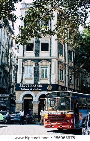 Mumbai India March 1, 2019 View Of A Building  Located At Colaba District In Mumbai In The Afternoon