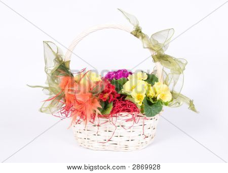 Košík s květinami