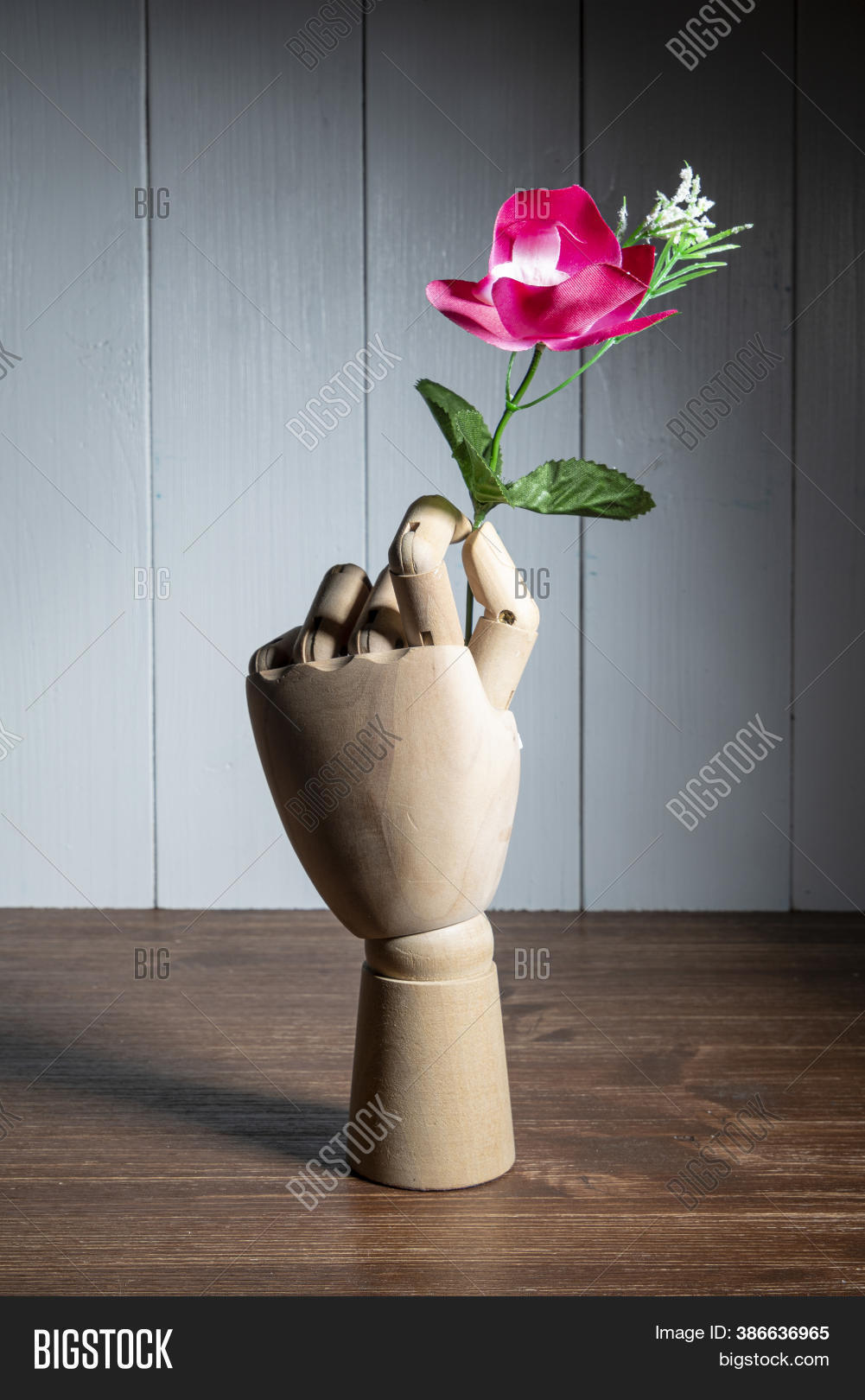 Flower Held By Jointed Image & Photo (Free Trial) Bigstock
