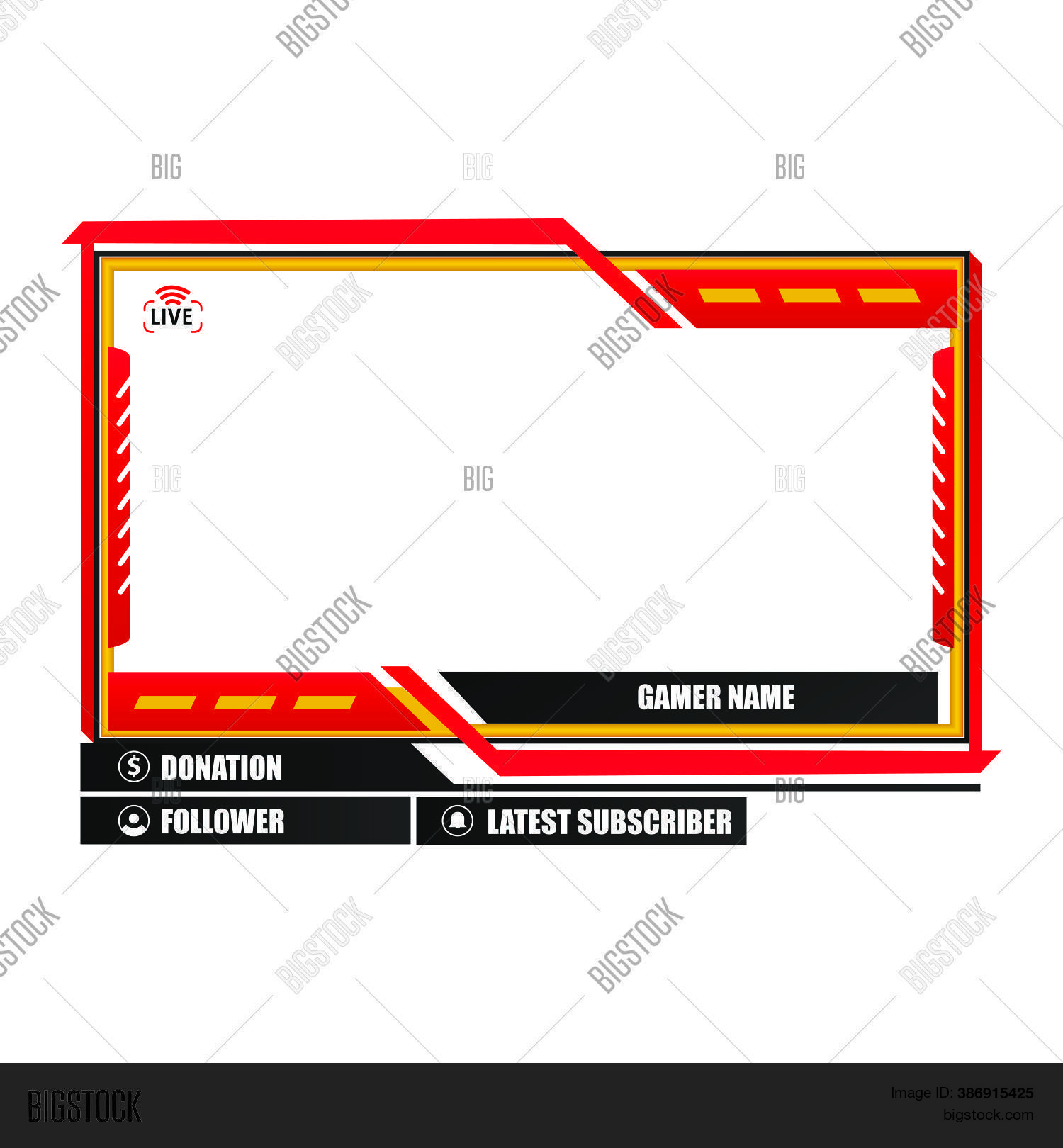 Streaming Overlays Vector & Photo (Free Trial) | Bigstock