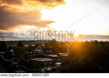 Sunrise At City Of Svendborg, Denmark, Summertime