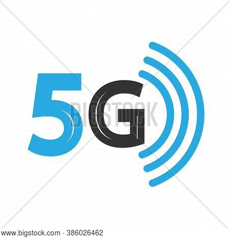 5g Mobile Internet Logo, Vector Art Illustration.