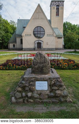 Russia, Zelenogorsk, Terijoki, August 2020: Zelenogorsk Lutheran Parish Of The Transfiguration Of Th