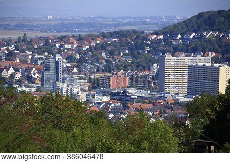 View Of The City Of Leonberg In The Boeblingen District