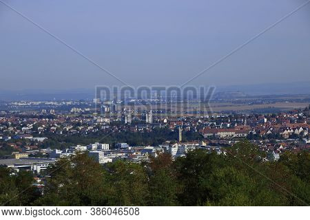View Of The City Of Leonberg In The Boeblingen District
