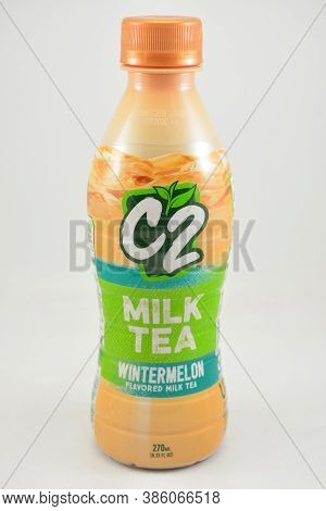 Manila, Ph - Sept 10 - C2 Milk Tea Wintermelon Flavor On September 10, 2020 In Manila, Philippines.