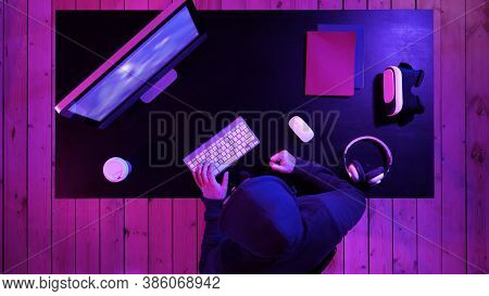 Gamer Cries Going Crazy Of Defeat In The Video Game Hitting Tabl