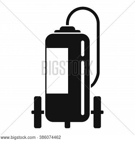 Fire Extinguisher Wheels Icon. Simple Illustration Of Fire Extinguisher Wheels Vector Icon For Web D