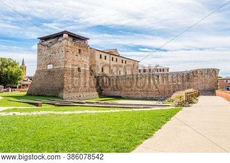 Rimini,italy - September 2,2020 - View At The Sismondo Castle In Rimini. Rimini City Was Founded By 