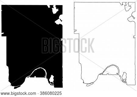 Ramsey County, Minnesota (u.s. County, United States Of America, Usa, U.s., Us) Map Vector Illustrat