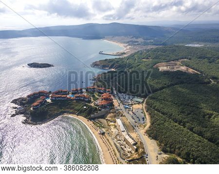 Aerial View Of Arkutino Region Near Resort Of Dyuni, Burgas Region, Bulgaria