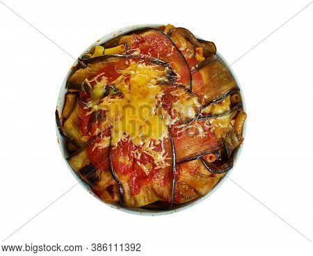 Sicilian Ricotta Eggplant Pasta Timbale