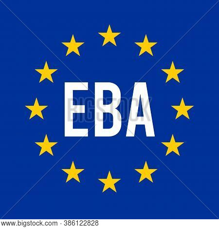 Eba, European Banking Authority Symbol With A White Background