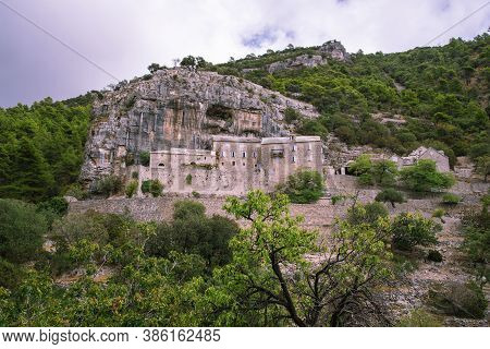 Pustinja Blaca Hermitage In Stone Desert. Brac Island, Dalmatia, Croatia.