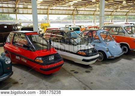 Classic Cars In Jesada Technik Museum, Nakhon Pathom, Thailand.