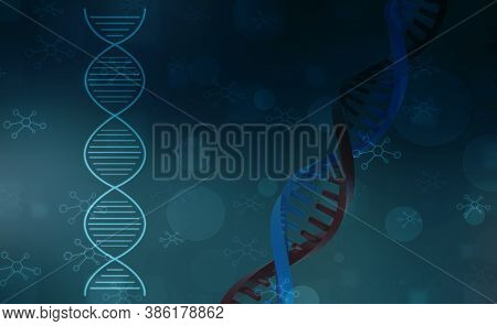 Dna Structure, Abstract Medical And Healthcare Background,abstract Technogoly Science Concept Dna Fu
