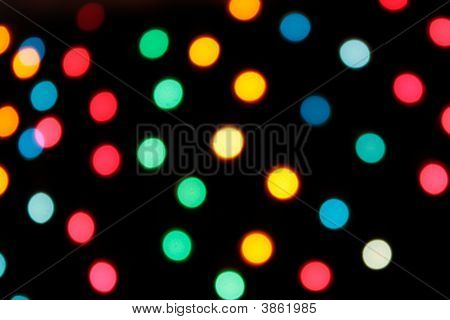 Astratte luci colorate su sfondo nero