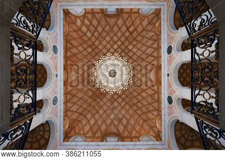ARANJUEZ, SPAIN - MAY 22, 2019: Royal Palace of Aranjuez historical building in Spain