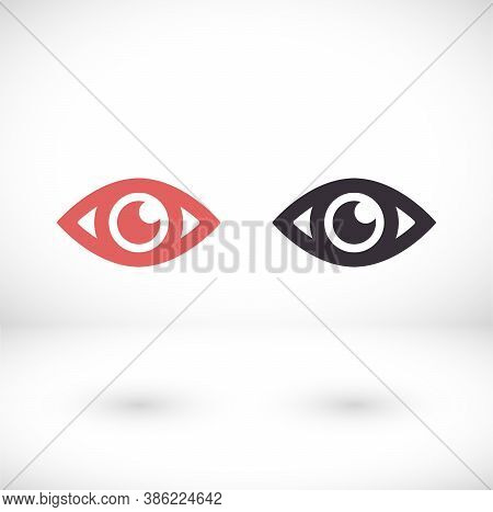 Eye Vector Icon. Open Eye Icon, The Eye Of The Beholder. Vector Icon Web Design Icon. Symbol Of The 