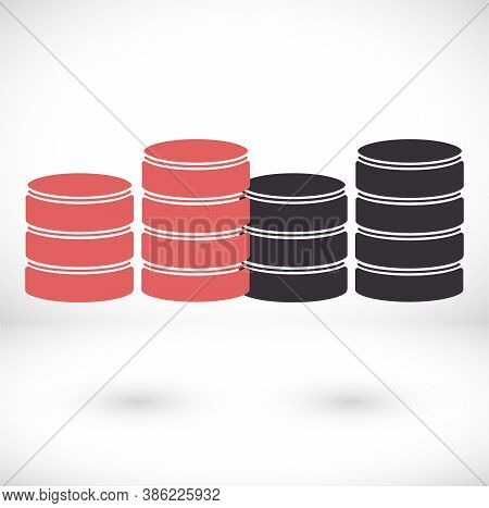 Flat Long Fabric Icons Vector Computer Image Vector Icons Of Server Icons, Vector Illustration Cloud
