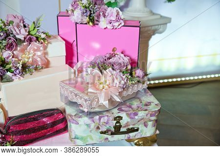 Engagement Accessories . Engagement Basket . Cake, Shekerbura, Chocolate Baklava . Azerbaycan Baku .
