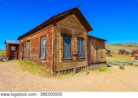 Old Gregory House Of The 1800s, In Bodie State Historic Park, California Ghost Town. In The United S