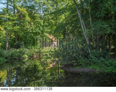 small castle in the germna woods near ahaus
