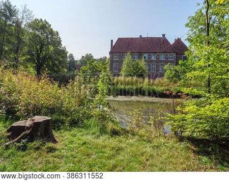 small castle in the germna woods near ahaus