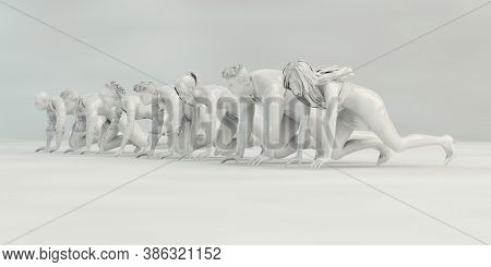 Business Goals and Targets Together as a Team 3d render