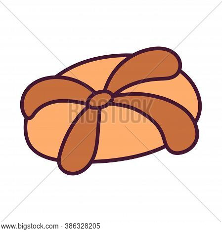 Isolated Bread Of The Dead. Day Of The Dead - Vector