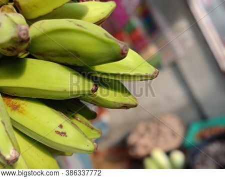 Tasty And Healthy Raw Banana Bunch