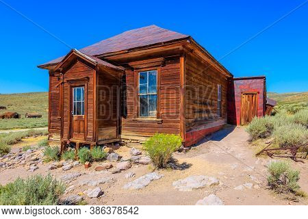 Old Family House Of The 1800s, In Bodie State Historic Park, California Ghost Town. In The United St