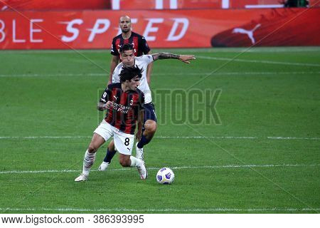 Milano, Italy. 21th September 2020. Italian Serie A. Sandro Tonali  Of Ac Milan  During The  Serie A