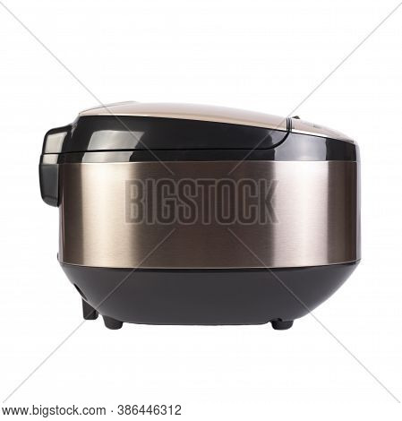 Automatic Modern Multicooker Isolated On White Background. Household Appliances Programmed For The P