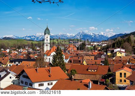 Nesselwang Is A Municipality In The District Of Ostallgaeu In Bavaria In Germany. It Is An Often Pho