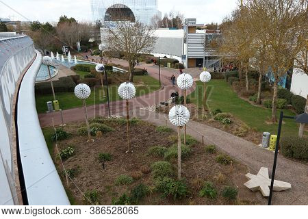 Poitiers Futuroscope, Nouvelle Aquitaine / France - 02 03 2019 : Attractions And Innovations Of The 